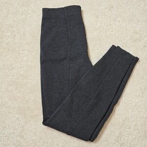 White House Black Market Seamed Leggings Charcoal Gray XS High Rise Ponte
